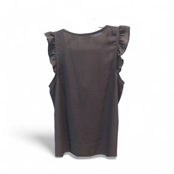 J. Crew Black Ruffle Sleeve Blouse - Picture 4 of 8